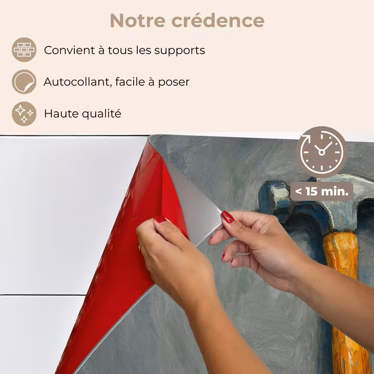 Fond de hotte - Marteau - Peinture - Outils — 4