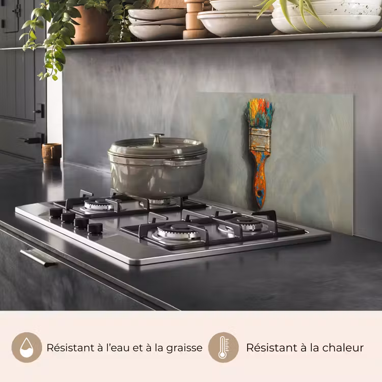 Fond de hotte - Peinture - Pinceau - Peinture — 2