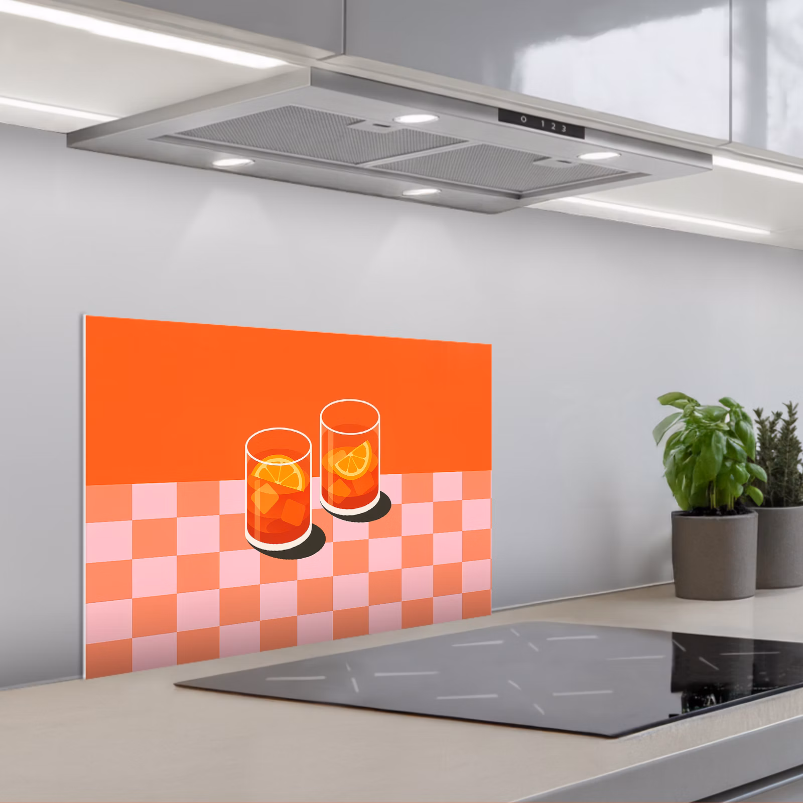 Fond de hotte - Orange - Lunettes - Orange — 1