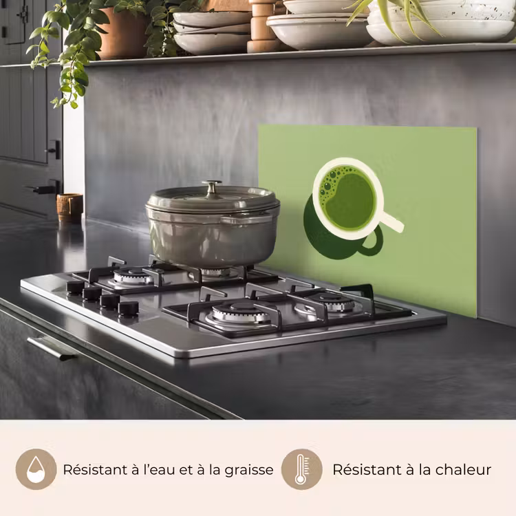 Fond de hotte - Minimalist - Cups - Matcha -Green — 2