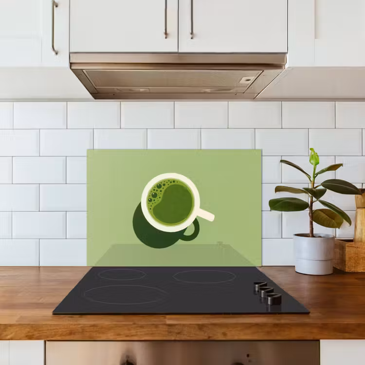 Fond de hotte - Minimalist - Cups - Matcha -Green — 3