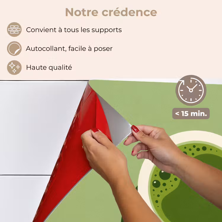 Fond de hotte - Minimalist - Cups - Matcha -Green — 4