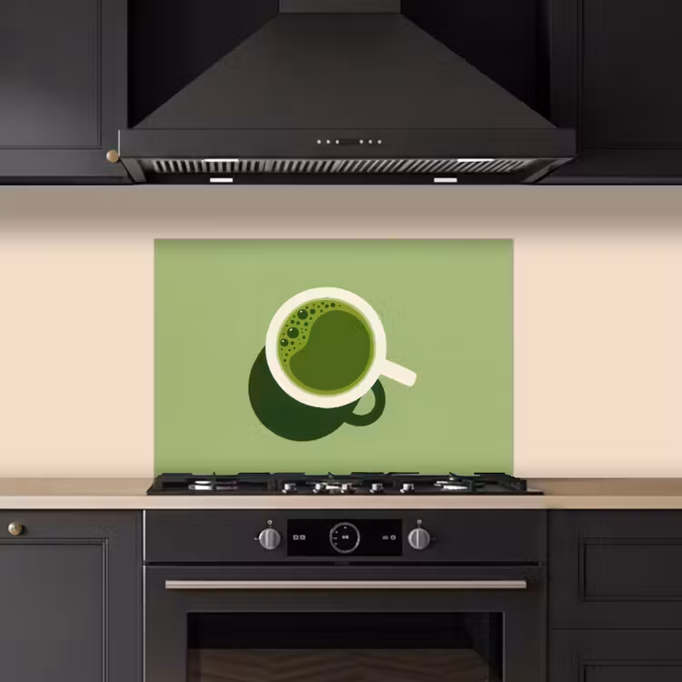 Fond de hotte - Minimalist - Cups - Matcha -Green — 5