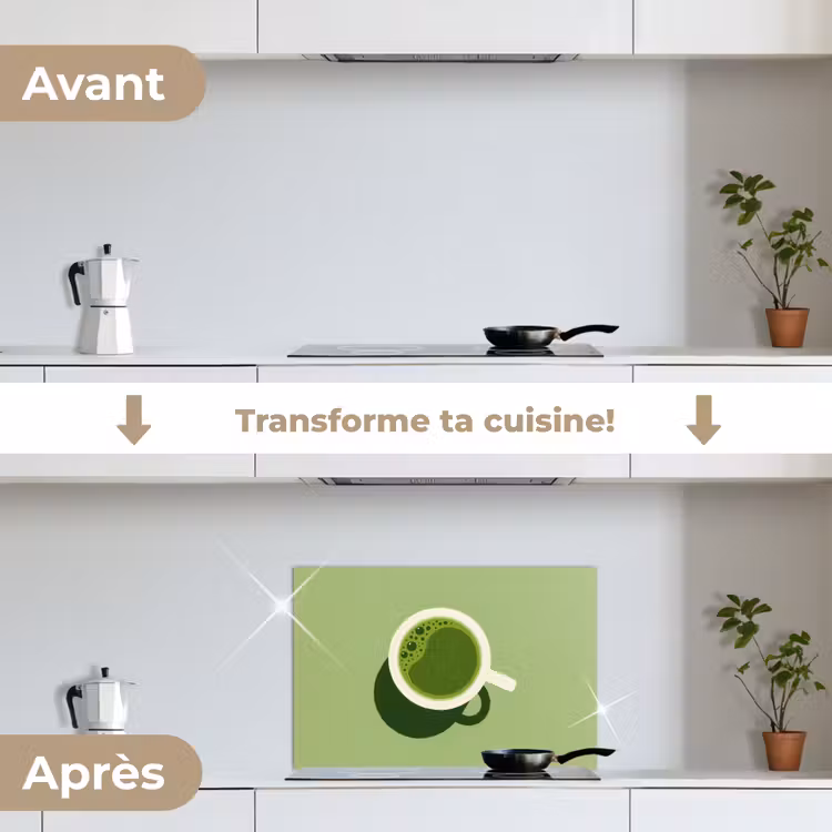 Fond de hotte - Minimalist - Cups - Matcha -Green — 7