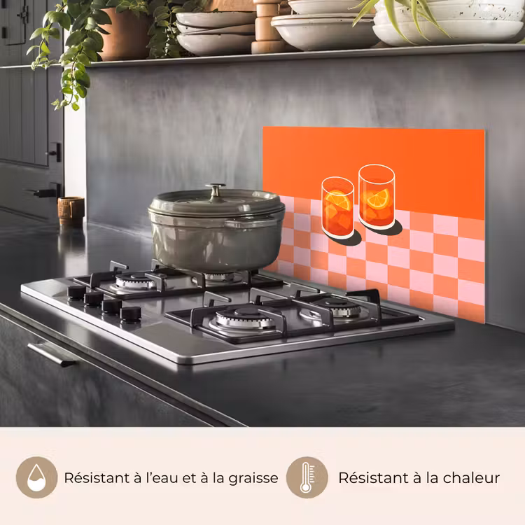 Fond de hotte - Orange - Lunettes - Orange — 2