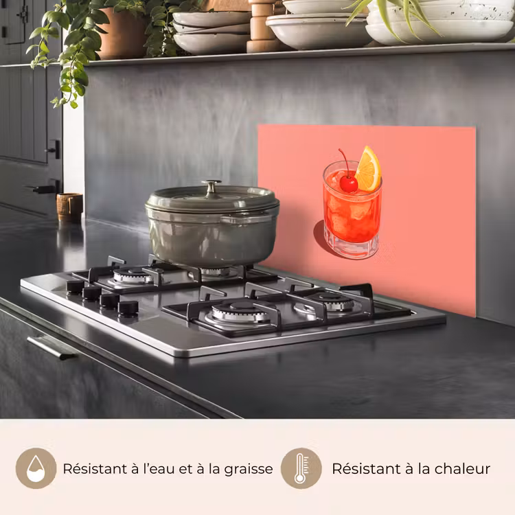 Fond de hotte - Verre - Glaçons - Citron - Cerise — 2