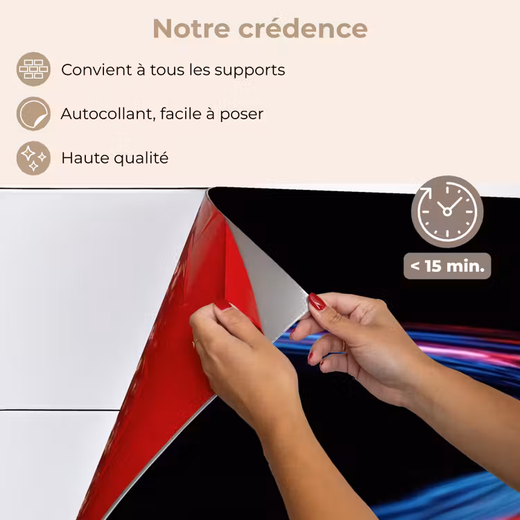 Fond de hotte - Jeu - Pistes légères - Ondulé - Rouge — 4