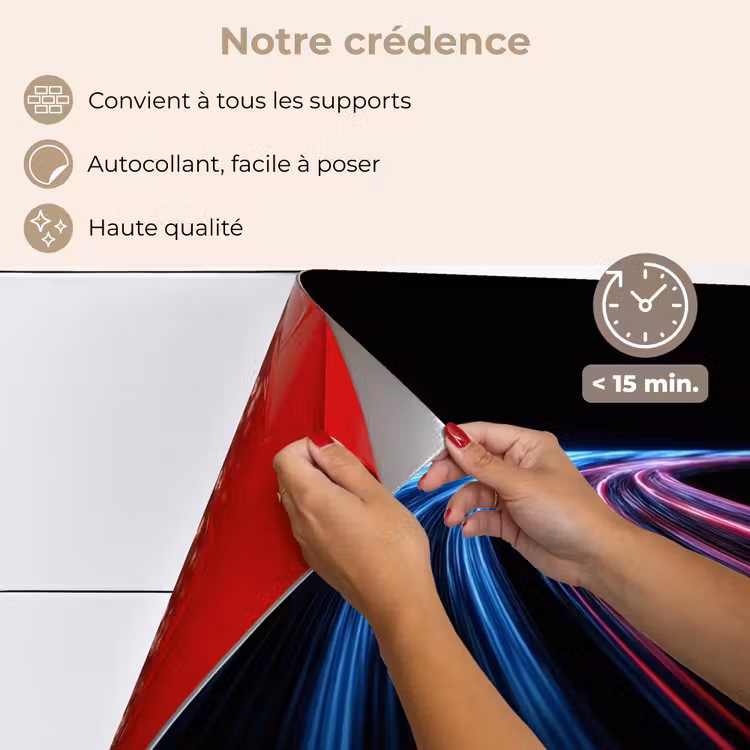 Fond de hotte - Jeu - Rayures - Courbé - Bleu — 4