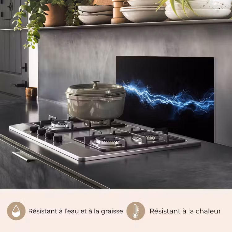Fond de hotte - Jeux - Éclair - Bleu - Énergie — 2