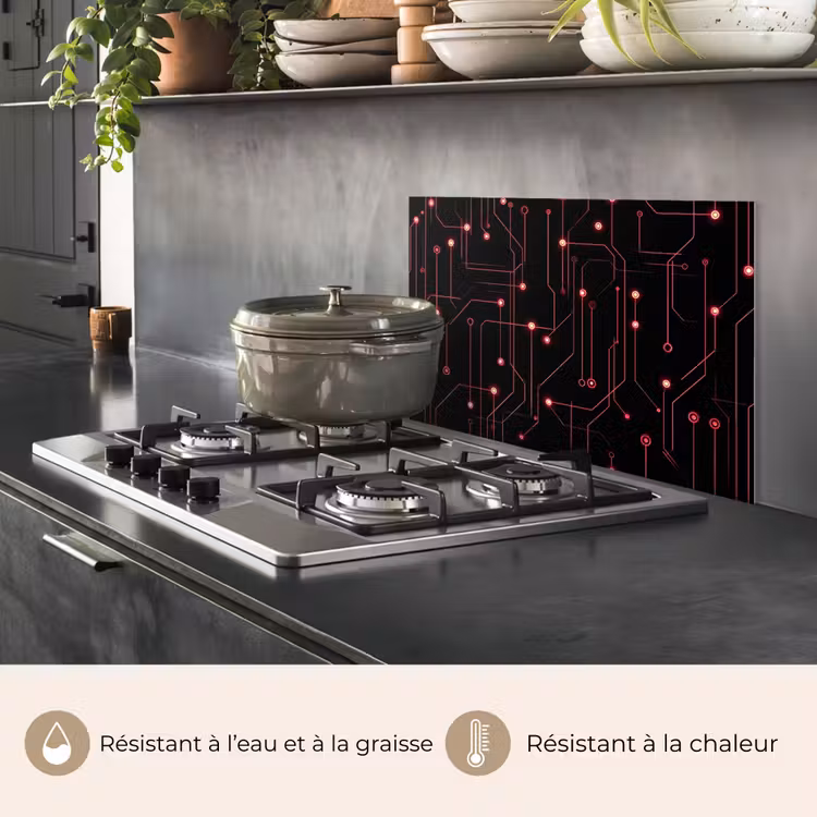 Fond de hotte - Jeux - Lignes - Réseau - Points - Rouge — 2