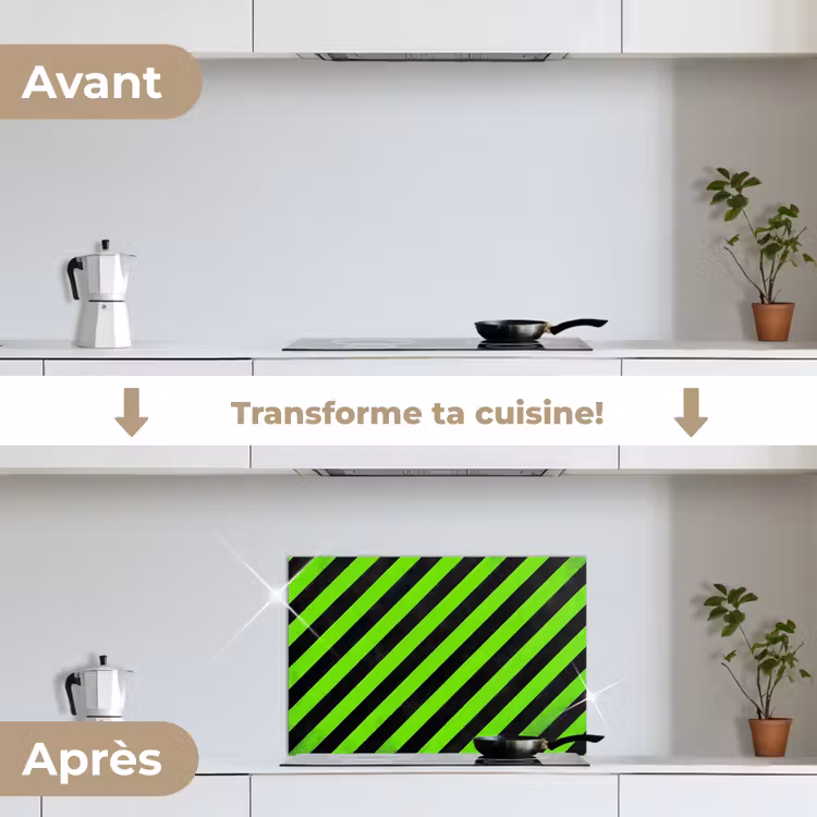 Fond de hotte - Jeu - Rayures - Angulaire - Vert — 7