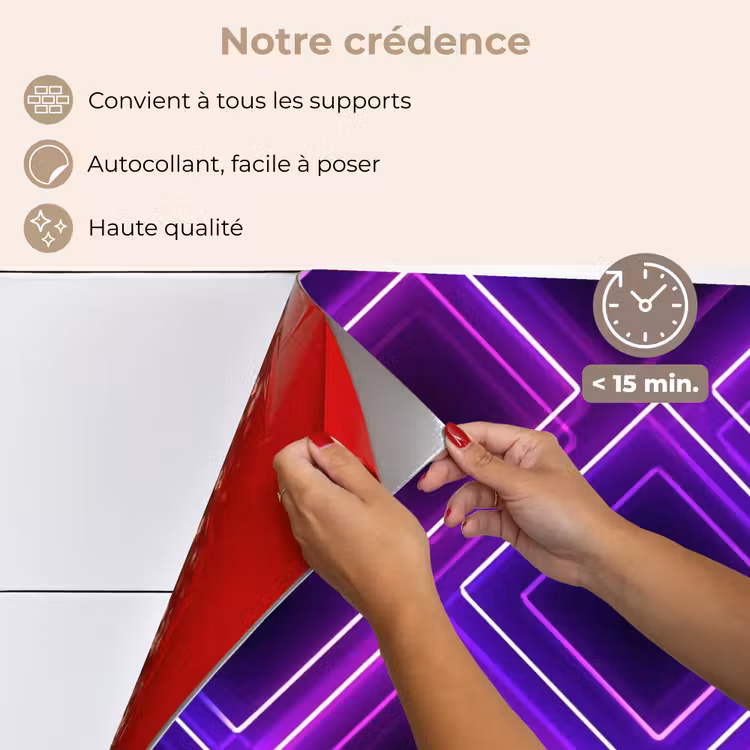 Fond de hotte - Jeux - Diamants - Néon - Violet — 4