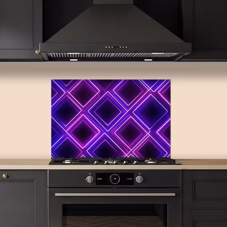 Fond de hotte - Jeux - Diamants - Néon - Violet — 5