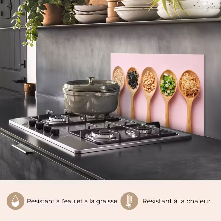 Fond de hotte - Ingrédients - Cuillères - Bois - Rose — 2
