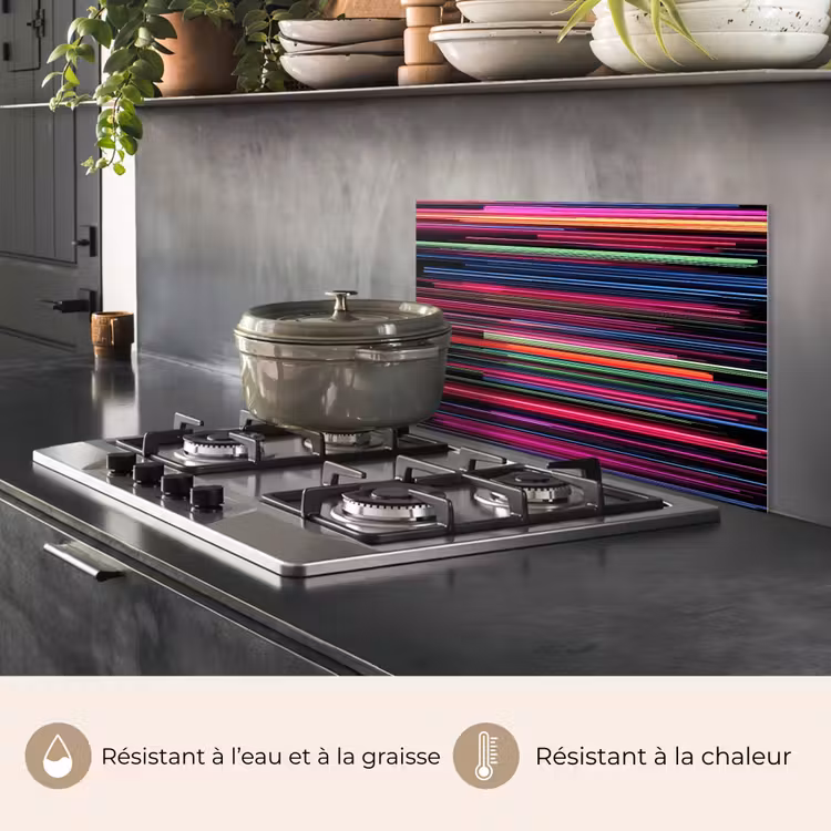 Fond de hotte - Jeux - Abstrait - Lignes - Horizontal - Coloré — 2