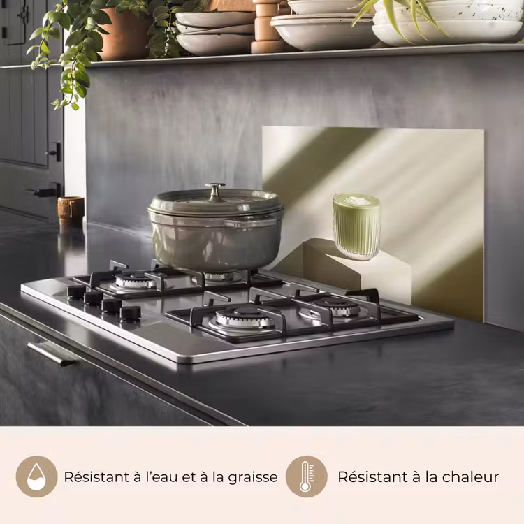 Fond de hotte - Matcha - Verre - Vert - Minimaliste — 2