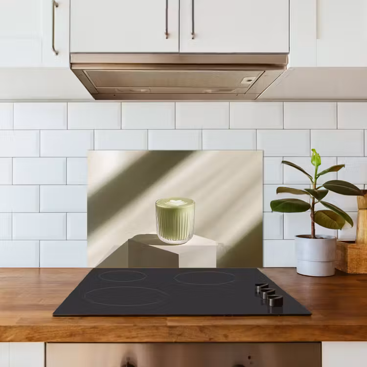 Fond de hotte - Matcha - Verre - Vert - Minimaliste — 3