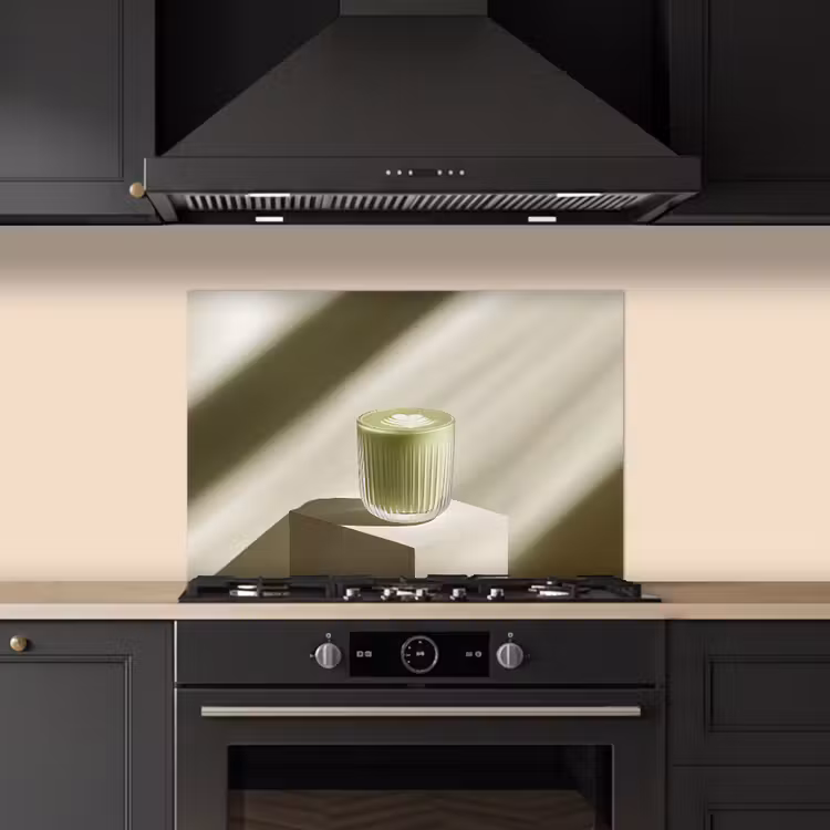 Fond de hotte - Matcha - Verre - Vert - Minimaliste — 5