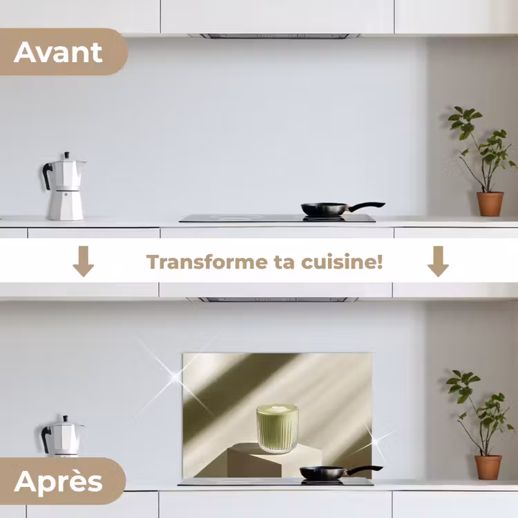 Fond de hotte - Matcha - Verre - Vert - Minimaliste — 7