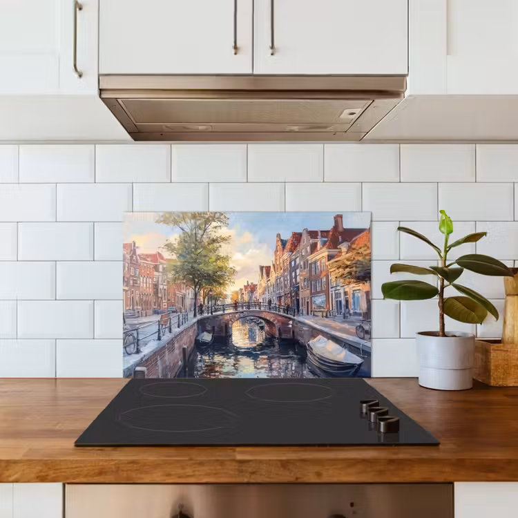 Fond de hotte - Pont - Ville - Maisons - Bateau — 3
