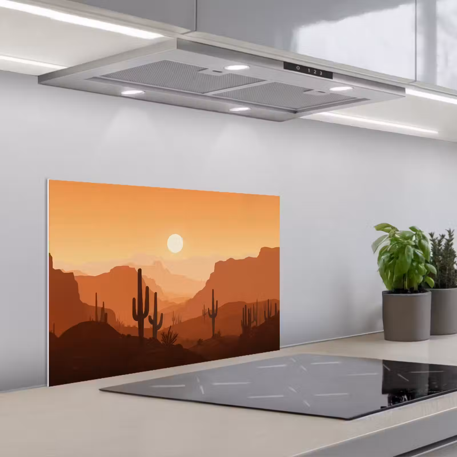 Fond de hotte - Paysage - Désert - Cactus - Soleil — 1
