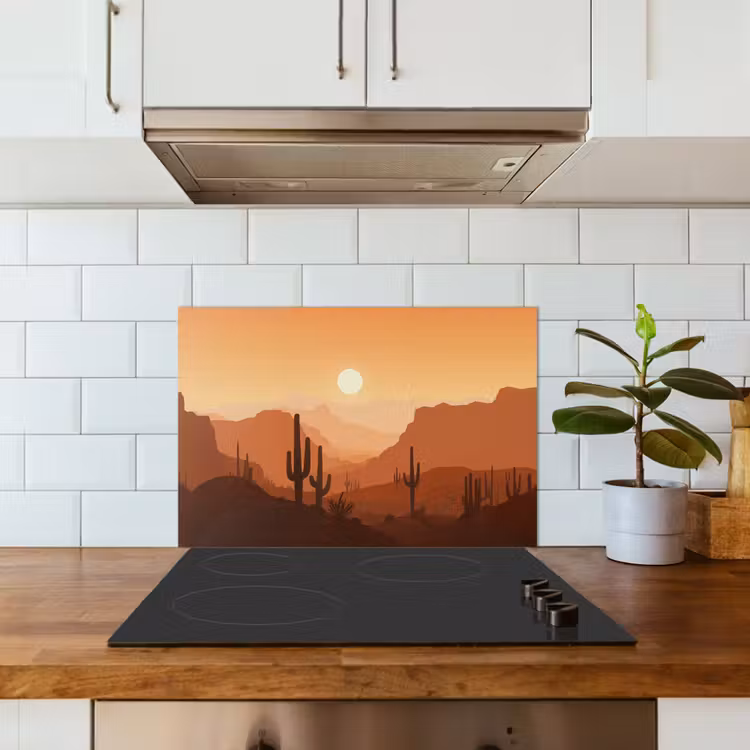 Fond de hotte - Paysage - Désert - Cactus - Soleil — 3