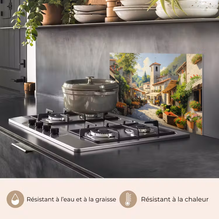 Fond de hotte - Village - Soleil - Étals - Maisons — 2