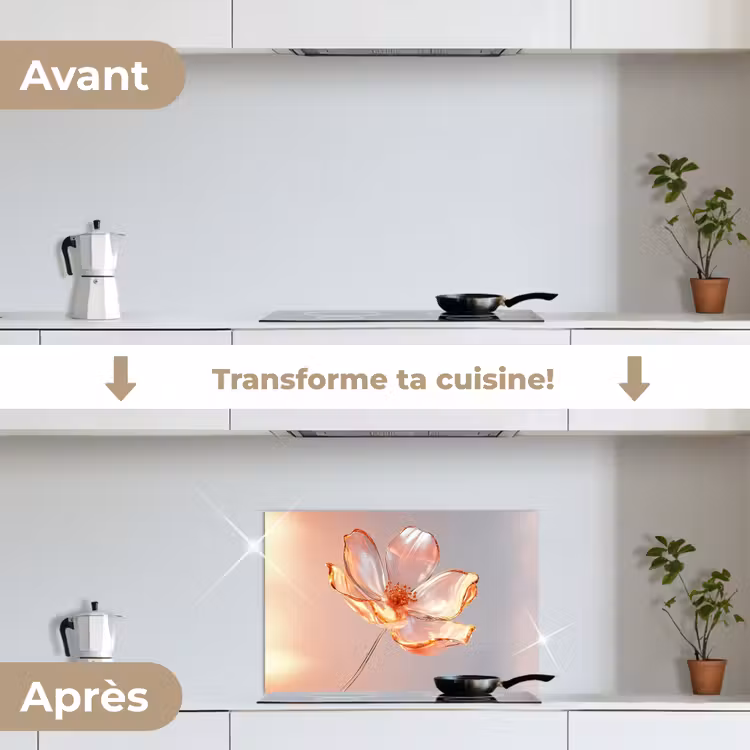 Fond de hotte - Lunettes - Fleur - Rose — 7