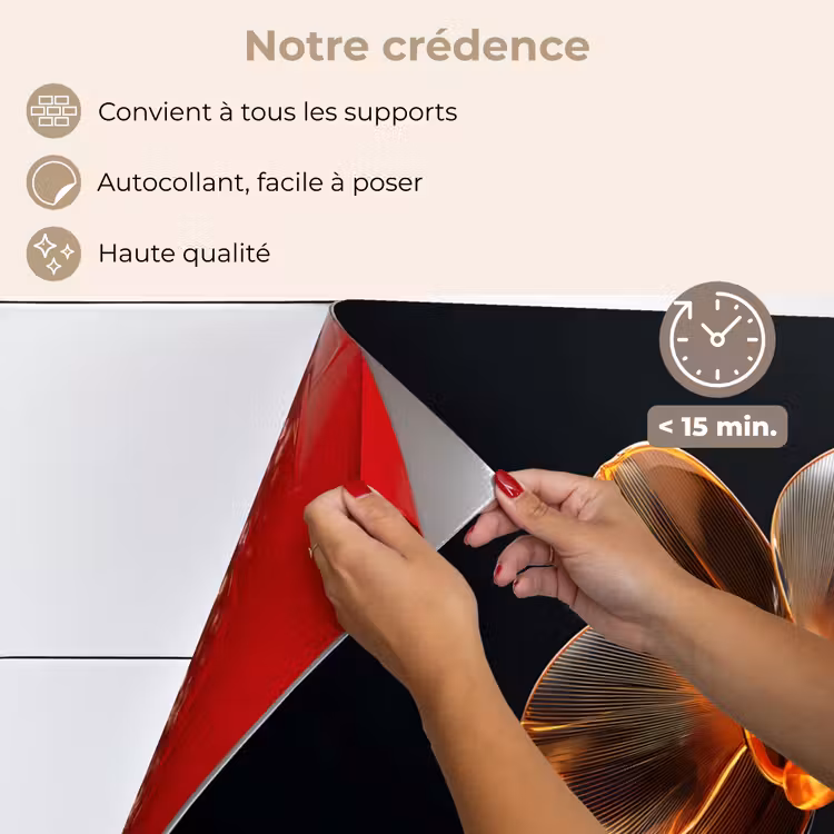 Fond de hotte - Orchidée - Transparent - Fleur — 4