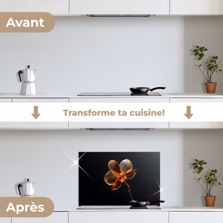 Fond de hotte - Orchidée - Transparent - Fleur — 7