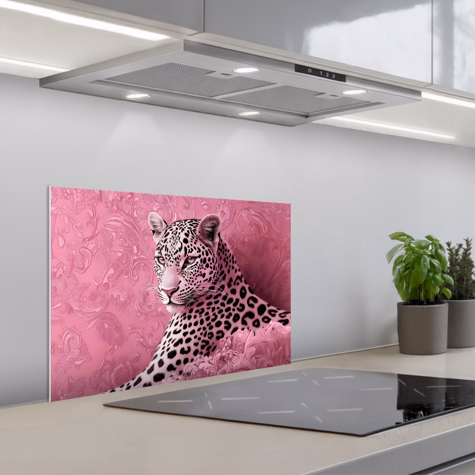 Fond de hotte - Panthère - Deluxe - Rose — 1