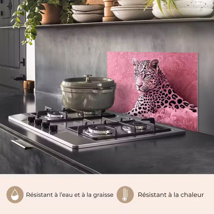 Fond de hotte - Panthère - Deluxe - Rose — 2
