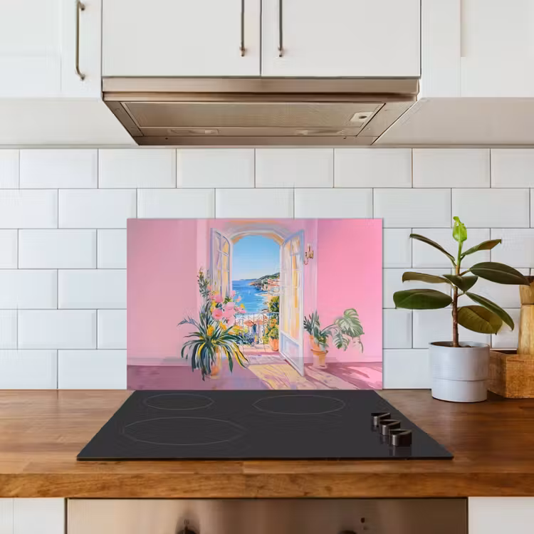 Fond de hotte - Rose - Extérieur - Peinture — 3