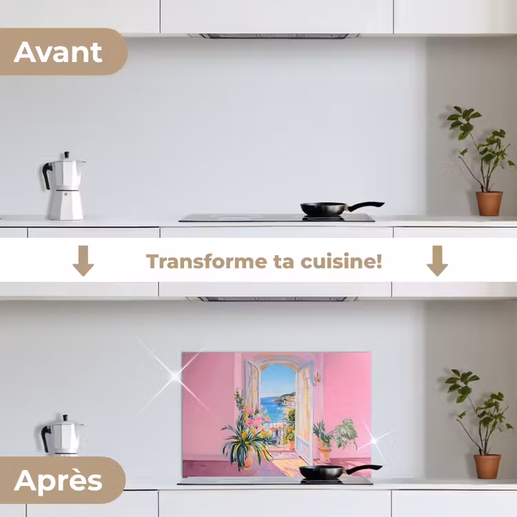 Fond de hotte - Rose - Extérieur - Peinture — 7