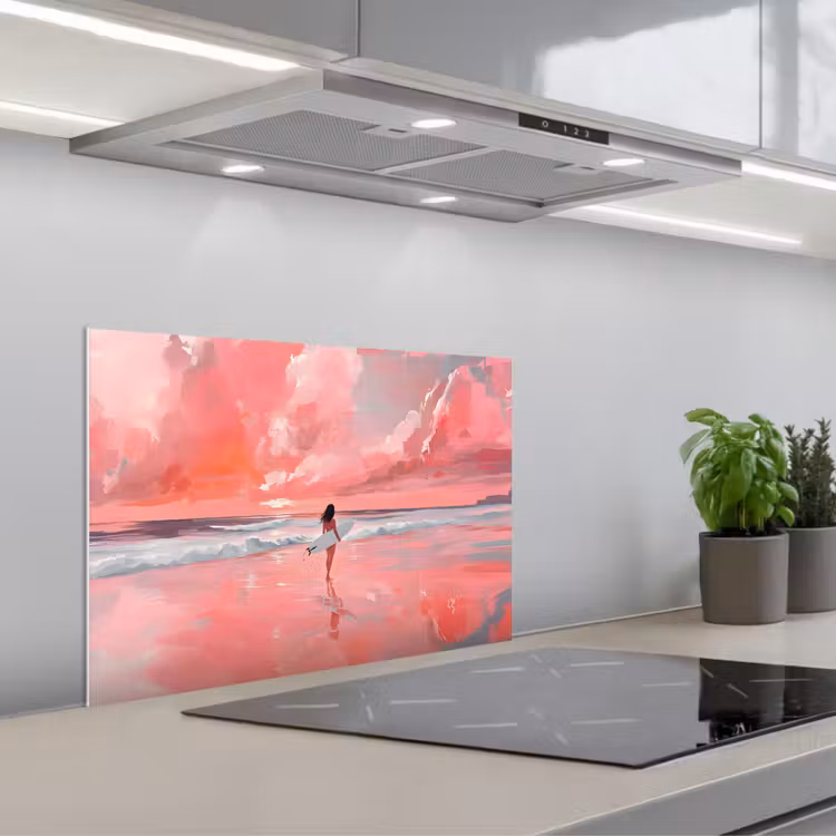 Fond de hotte - Rose - Surf - Mer — 1