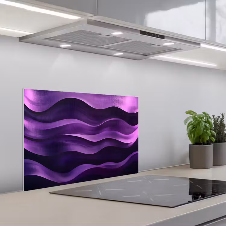 Fond de hotte - Vagues - Abstrait - Violet — 1