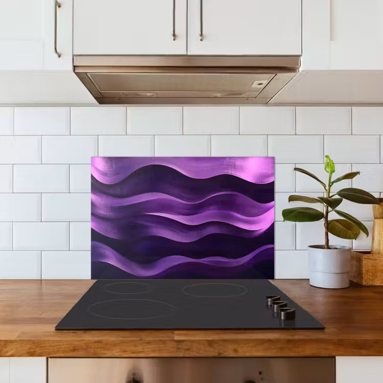 Fond de hotte - Vagues - Abstrait - Violet — 3