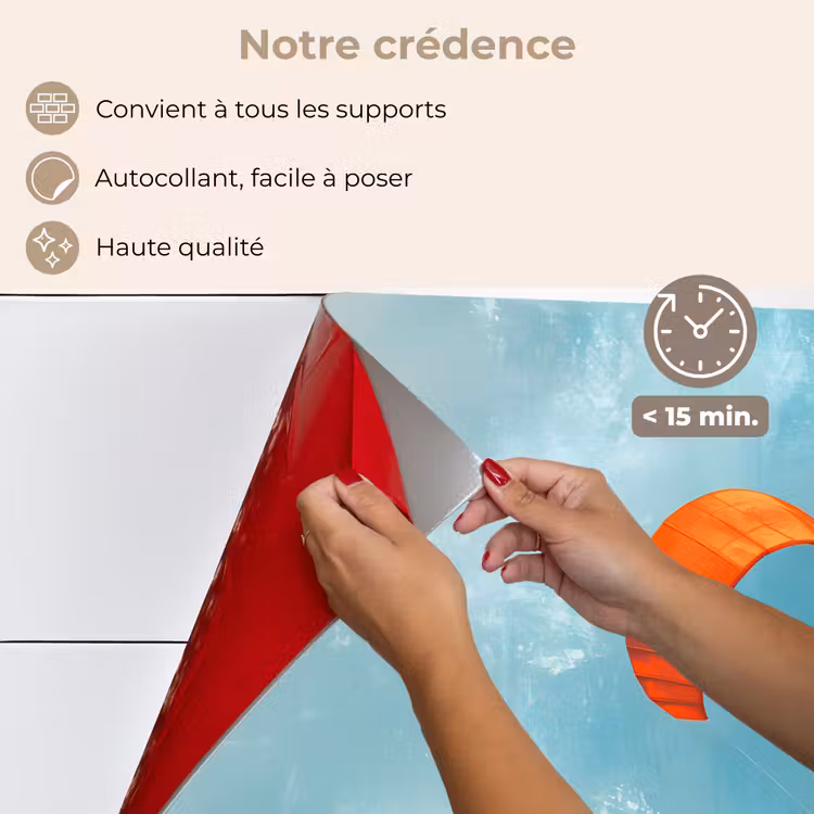 Fond de hotte - Kitesurfer - Orange - Mer - Ciel — 4