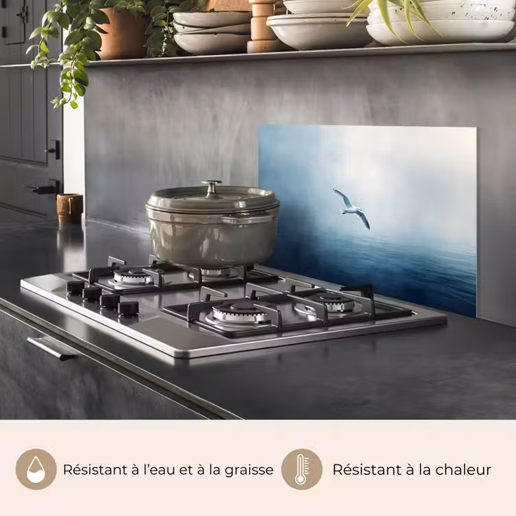 Fond de hotte - Mouette - Blanche - Mer - Brumeuse — 2