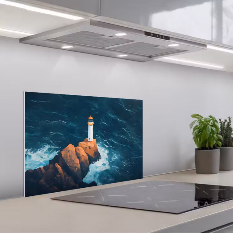 Fond de hotte - Phare - Rocher - Mer - Vagues — 1