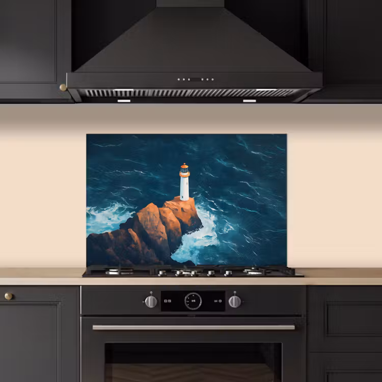 Fond de hotte - Phare - Rocher - Mer - Vagues — 5