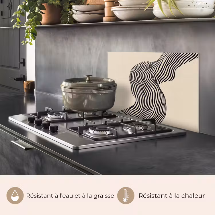 Fond de hotte - Ondulations - Lignes - Abstrait - Silhouette — 2
