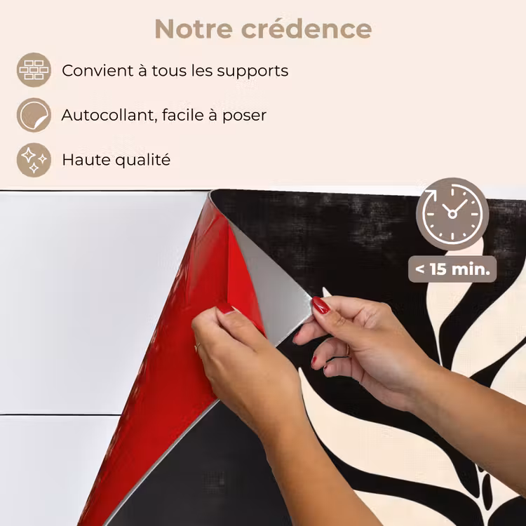Fond de hotte - Lame - Blanc - Minimaliste — 4