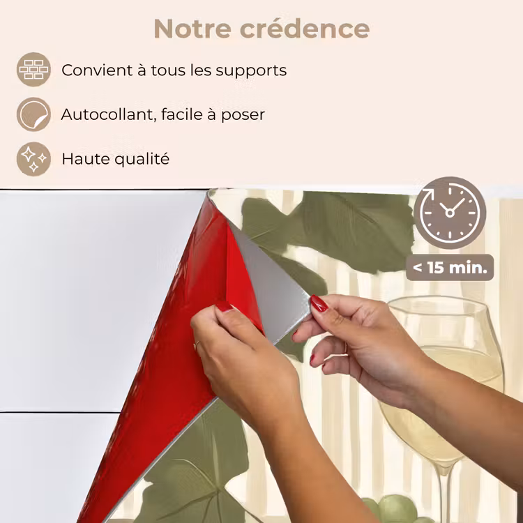 Fond de hotte - Vin - Raisins - Fromage - Feuilles — 4