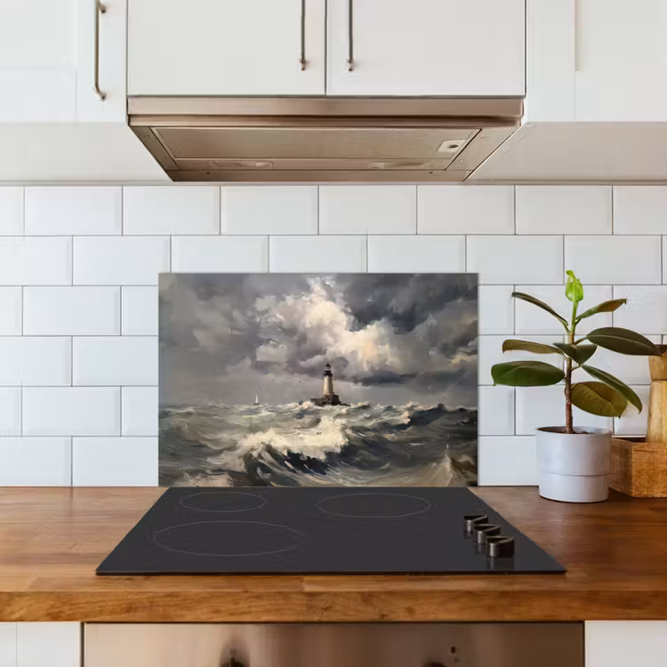 Fond de hotte - Phare - Vagues - Tempête — 3