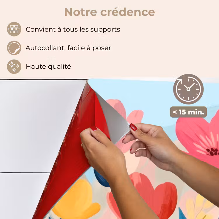 Fond de hotte - Illustration - Fleurs - Colorées — 4