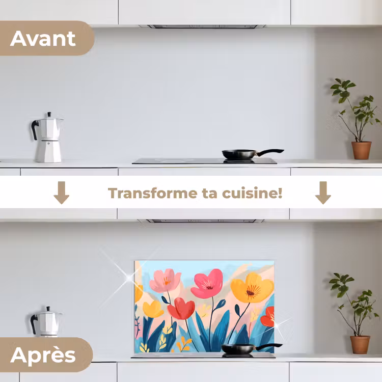 Fond de hotte - Illustration - Fleurs - Colorées — 7