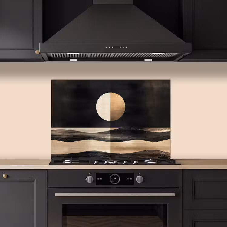 Fond de hotte - Lune - Cercle - Or — 5