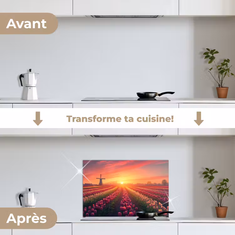 Fond de hotte - Moulin à vent - Coucher de soleil - Paysage — 7
