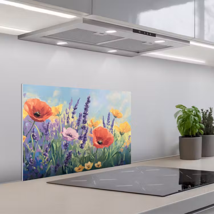 Fond de hotte - Prairie - Fleurs - Coloré — 1